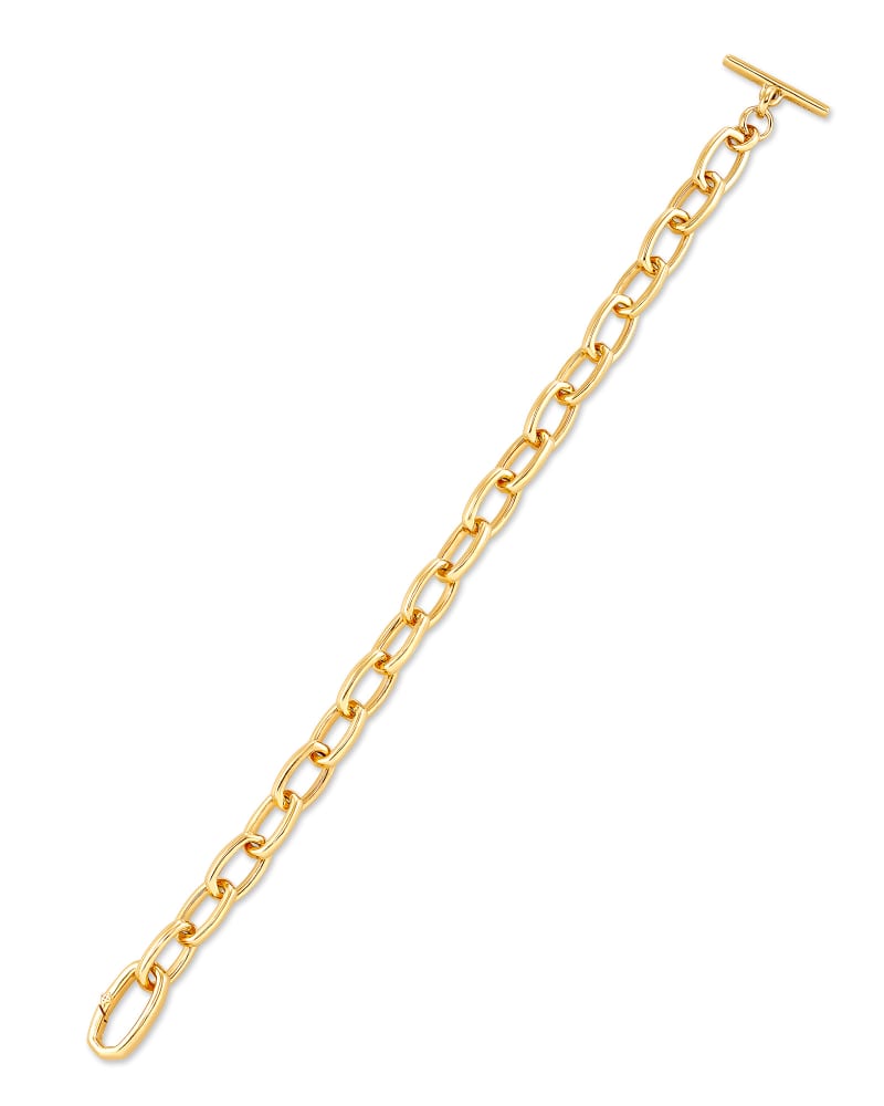 Paige Toggle Bracelet in 18k Gold Vermeil image number 2